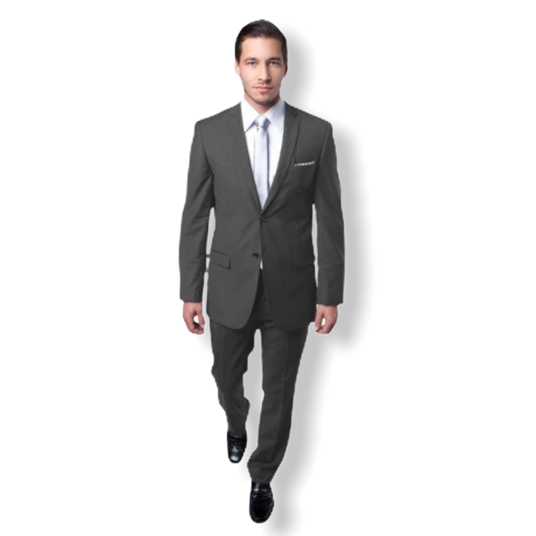 Tazio Slim 2pc. M085S-04 Grey - On Time Fashions Tuscaloosa